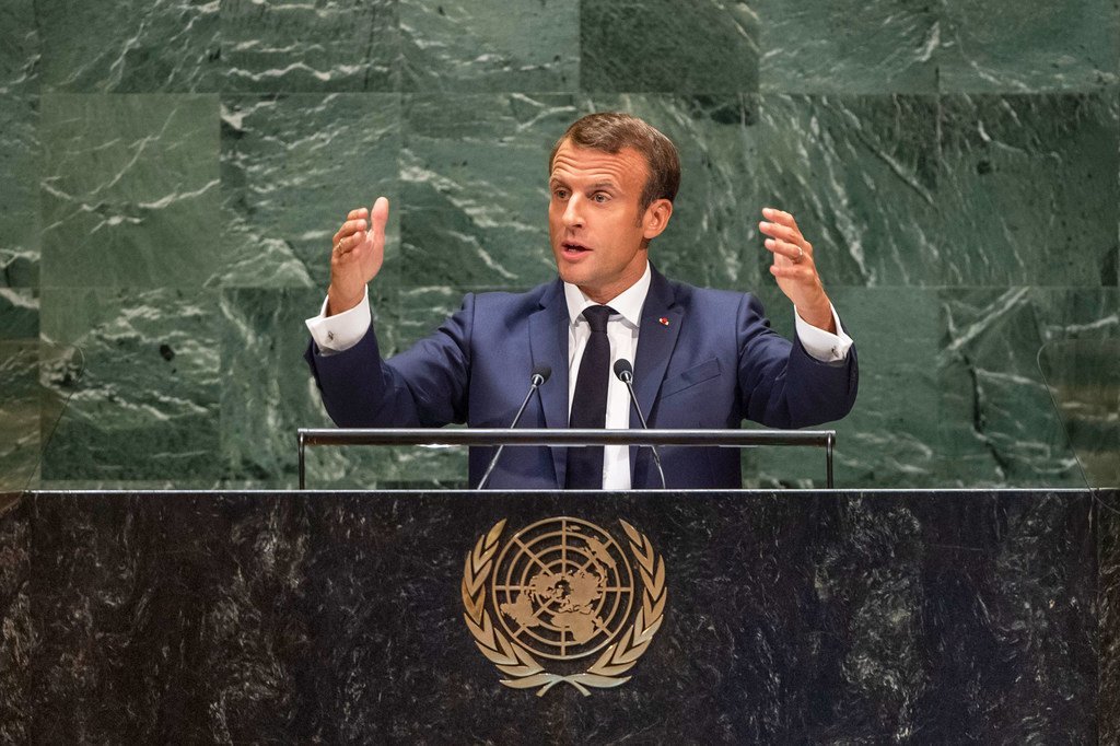 Discours Demmanuel Macron Devant Lassembl E G N Rale De Lonu